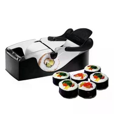 Imagem de Kit Sushi Em Casa Suporte Para Enrolar Máquina Manual Hot Roll Comida Japonesa Culinária Chef