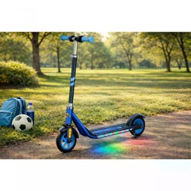 Imagem de Patinete Elétrico Infantil Unitoys AZUL com Motor 15km-h Autonomia Até 2h Capacidade 60kg Uso Interno e Externo