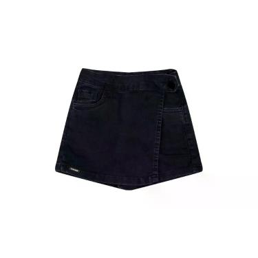Imagem de Shorts Saia Menina Preto Colorittá, 12, Preto
