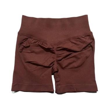 Imagem de Shorts De Yoga Femininos De Cintura Alta Para Fitness E Treino, Com Ef