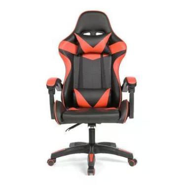 Imagem de Cadeira Gamer Prizi, PZ1005, Suporta Até 120kg, Vermelha