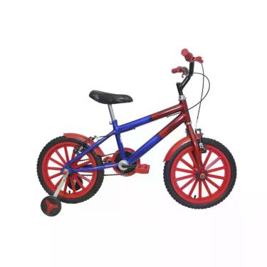 Imagem de Bicicleta Aro 16 Infantil Masculina Mini MTB Azul Vermelho - Samy / Ci