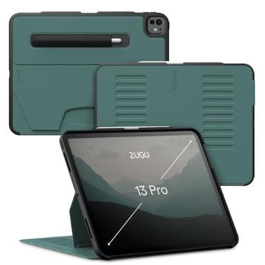 Imagem de ZUGU Case Para iPad Pro 33 cm (M4/M5) 2024/2025 [Pinho] | Capa protetora ultrafina, suporte para Apple Pencil com carregamento, suporte magnético conveniente de 10 ângulos