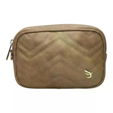 Imagem de Bolsa Pochete Feminina Alça Transversal Cintura e Ombro Matelassê Vari