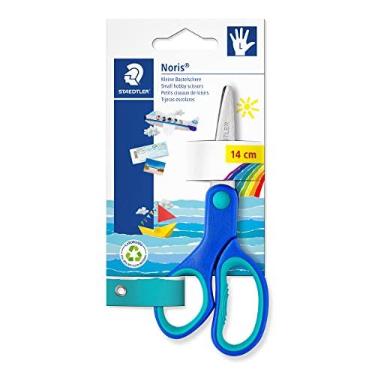 Imagem de Tesoura Escolar para Canhoto 14cm, Staedtler, Noris Club, 965 14LNBK04, Ponta Arredondada