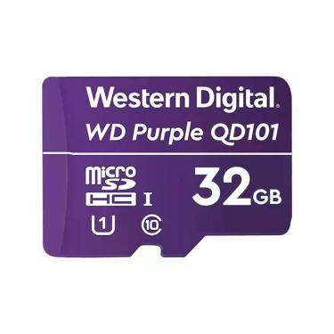 Imagem de Cartão de Memória WD Purple Gravação Contínua 24h-7 Dias por Semana Health Monitor 32GB Western Digital
