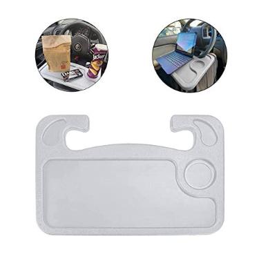 Imagem de Bandeja para volante de carro, bandeja universal para volante de mesa, suporte para laptop (cinza)