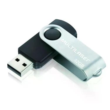 Imagem de Pen Drive Twist 32GB USB Leitura 10MB/s e Gravação 3MB/s Preto Multila