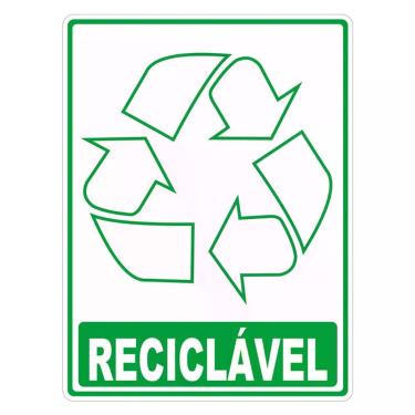 Imagem de Adesivo Lixo Reciclavel 20cm X 15cm Nome Do Desenho Reciclável
