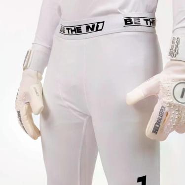 Imagem de Calça Térmica De Goleiro Adulto - N1 Goalkeeper, P, Branco