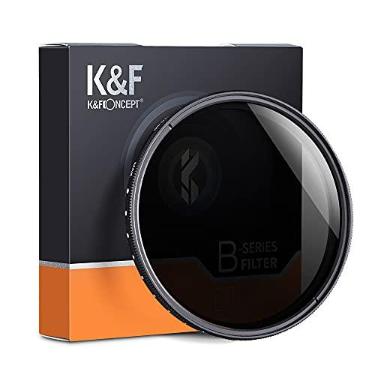 Imagem de K&F Concept Filtro ND2-ND400 de 77 mm (1-9 paradas), filtro ND variável (densidade neutra), revestimento ultrafino/nano, para lente de câmera
