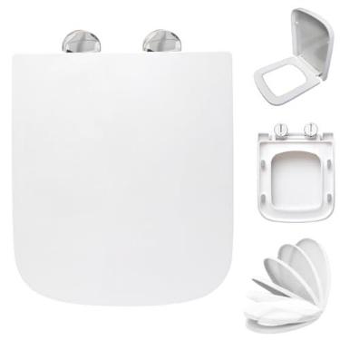 Imagem de Tampa De Vaso Quadrado Soft Close Moderna Para Vaso Unic Deca 1.6gpf 6.0lpf