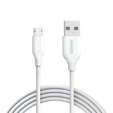 Imagem de Cabo Anker Powerline Micro Usb 1,8 Metros Branco Cabo Anker Powerline Micro Usb Android | 1,8 Metros Branco