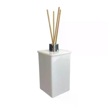 Imagem de Porta aromatizador allegry quadrado branco a889 - ACRILDOMOS