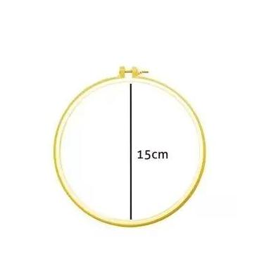 Imagem de Bastidor de Plastico para Bordado - Comercial Maluli, 15cm