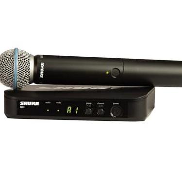 Imagem de Shure Sistema de microfone sem fio BLX24/B58 com microfone vocal portátil BETA 58A