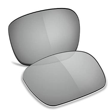Imagem de TRUSHELL Lentes de reposição polarizadas para óculos de sol Ray-Ban Liteforce RB4179 62 mm prata espelhado - Polarizado