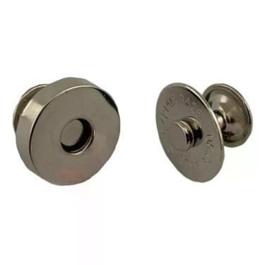 Imagem de 100un Botão Imã com Rebite Magnético 18mm Imantado Bolsas - Sem Marca,