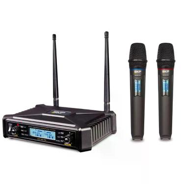 Imagem de Microfone Uhf-600 Duplo De Mão Multifrequência Sem Fio Sauhf