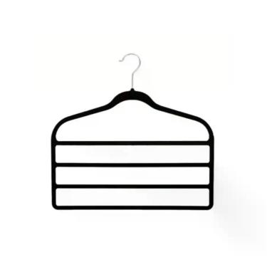 Imagem de Kit 10 Cabides de Veludo Slim Antideslizante P/ Calça Saia - Mazzilli,