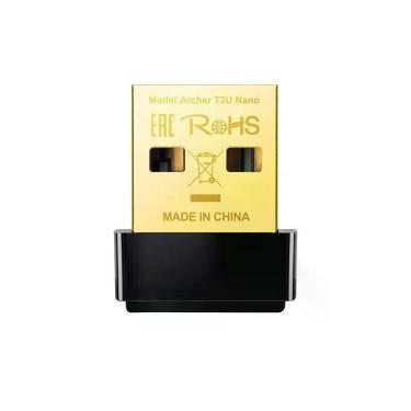 Imagem de Adaptador Usb Wireless Nano Ac600 Archer T2U Dual Band 600Mbps Tp-Link