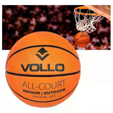 Imagem de Bola Basquete Tamanho Oficial 7 Indoor Outdoor Vollo Laranja
