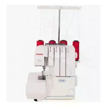 Imagem de Máquina de costura OVERLOCK e ULTRALOCK da Janome-7933D, Branco, 110V