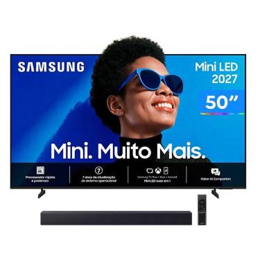 Imagem de Combo Smart TV 50 Samsung 4K UHD Mini LED - M75H + Soundbar Samsung B-