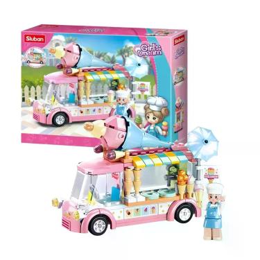 Imagem de Blocos de Montar Carrinho de Sorvete Cubic 145 Peças Brinquedo Multiki