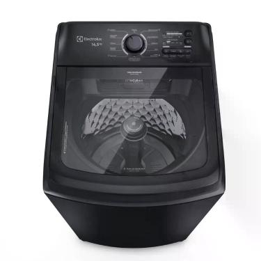 Imagem de Máquina de Lavar Electrolux 14,5kg Preta Efficient Cesto Inox, Jet&Cle