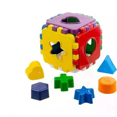 Imagem de Brinquedo Educativo De Encaixar 1 Ano Cubo Didático Kendy