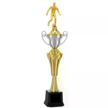 Imagem de Troféu de Futebol Vitória Vencedor 401882 para Premiação Esportiva Dourado e Prata