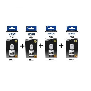 Imagem de Kit com 4 und do refil epson 534 original