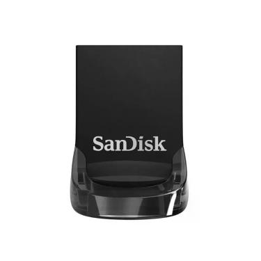 Imagem de Pendrive Sandisk Z430 Ultra Fit 128GB USB 3.2 Velocidade 130MB-s Design Compacto Preto