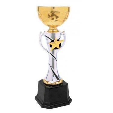 Imagem de Imprue Troféu de prêmio de nome personalizado CMC 333, copo de metal prata/dourado 35,5 cm, troféu de nome personalizado, medalhas esportivas de troféu de prêmio personalizado, troféu de jogador com nome gravado personalizado