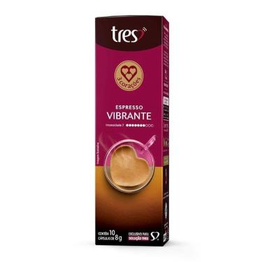 Imagem de Café Expresso Vibrante Três Corações 10 Cápsulas