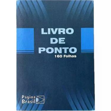 Imagem de Livro De Ponto Diário 1/4 160 Folhas Capa - PAGINA BRASIL