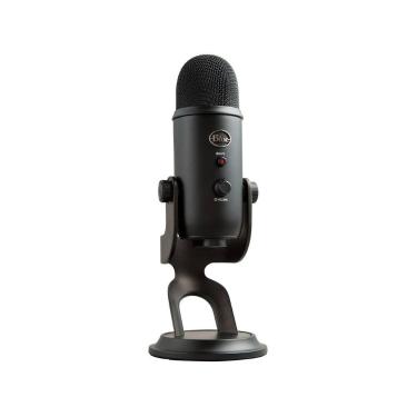 Imagem de Microfone Condensador USB Blue Yeti Preto - 988-000100 - Logi tech, Pr