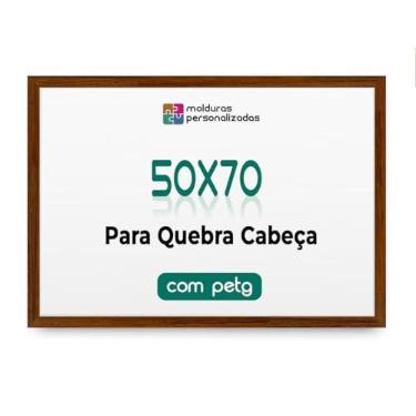 Imagem de Moldura para Quebra Cabeça Grow Puzzle de 1000 Peças 50x70 com Acetato Petg (Oncinha, 2 cm)