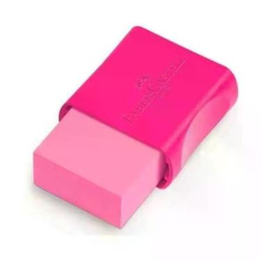 Imagem de Borracha Faber-Castell FC Max Neon Rosa Livre de PVC com Formulação de Alta Qualidade e Apagamento Suave sem Manchas