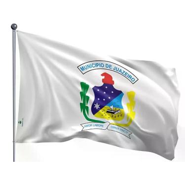 Imagem de Bandeira do Município de Juazeiro Dupla Face Estampada Tamanho 70x100c