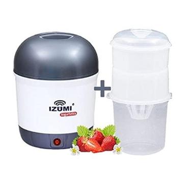 Imagem de Iogurteira Elétrica Cinza + Dessorador Iogurte Grego Izumi
