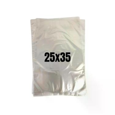 Imagem de Kit 100 Unidades Saco Plástico sem Abas Polipropileno 25X35CM Alta Transparência Cristalina Transparente OEM