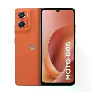 Imagem de Smartphone Moto G06, 128GB, Câmera Traseira 50MP, Laranja - MOTOROLA, 