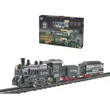 Imagem de Ferrorama Trem Locomotiva Clássica Com Fumaça Som E Farol - Braskit
