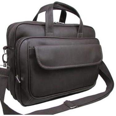 Imagem de Bolsa Pasta Transversal Maleta de Mão Notebook Documentos Executiva Social Masculina Feminina (Marrom)