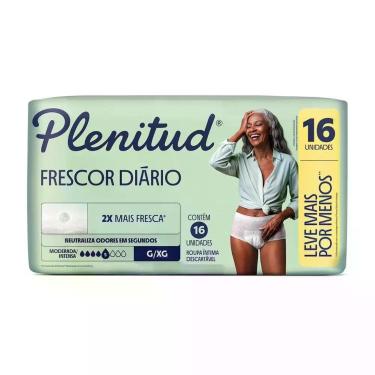 Imagem de Roupa Íntima Descartável Plenitud Tam G/XG 16 un
