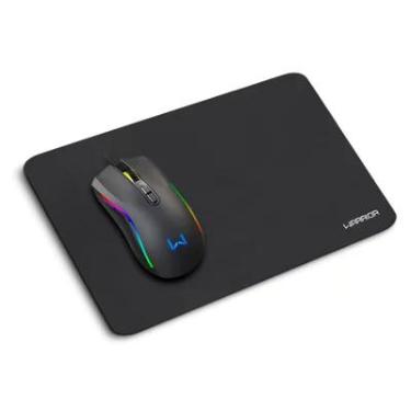 Imagem de Kit Mouse E Mousepad Gamer Multi Armory, 7 Botões, RGB, Preto - Mo396