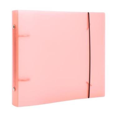 Imagem de BAOFALI Capa para fichário de armazenamento de estêncil de pasta, PVC macio e transparente para fichário recarregável de 15 x 15 cm, cartolina, distância entre organizador de pastas de armazenamento,