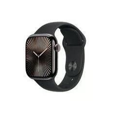 Apple Watch Series 10 GPS + Cellular, Caixa Ardósia de Titânio de 42 mm, Pulseira Esportiva Preta, Tamanho P/M - MWXG3AM/A